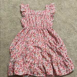 Floral Pink Kids Dress